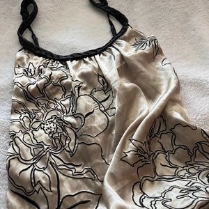 charlotte russe nude satin top